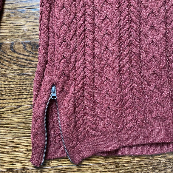 American Eagle Side Zip Sweater - Orange - Small - Picture 2 of 4